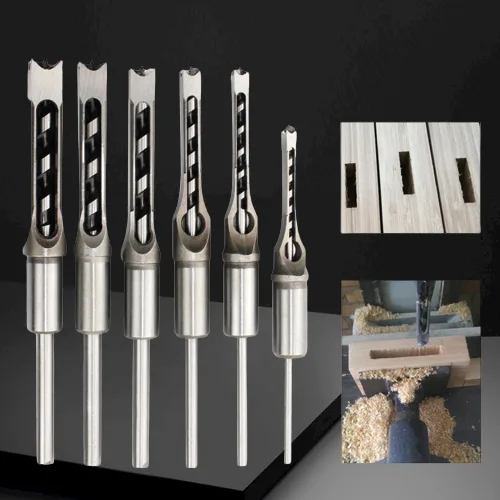 BH01A – Square Mortising Chisel Drill Bit Set for Woodworking (Multiple Sizes Available) woodworking router bit