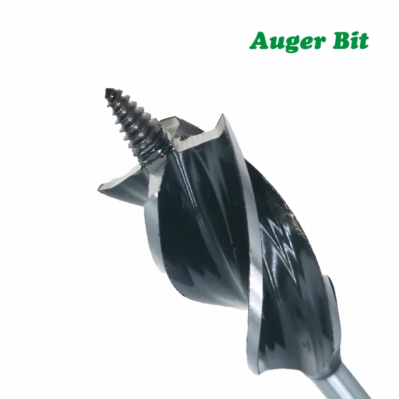 DB020 – Wood Auger Drill Bit Set (8–25mm, Hex Shank, 40CR Steel) - product detail view