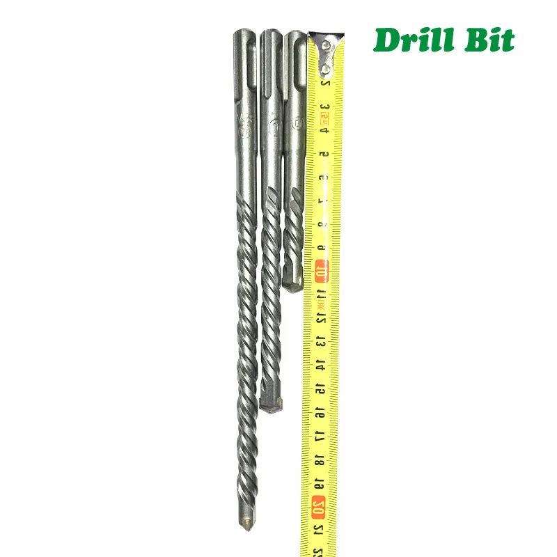 DB10 – SDS Plus Hammer Drill Bit Set – 3-Piece – 6mm to 10mm – 210mm Length - product detail view