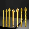 SJ01 – Titanium-Coated Glass & Tile Drill Bit Set (1/4” Hex Shank, for Ceramic, Glass, and Porcelain) woodworking router bit