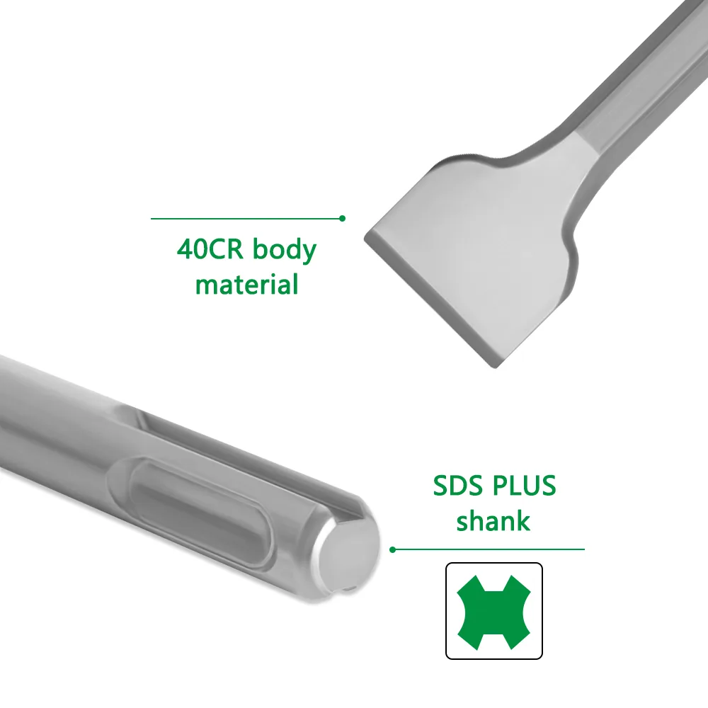 DB01070 – SDS Plus Hammer Chisel Set for Concrete & Masonry – 4-Piece, 250mm Length - product detail view