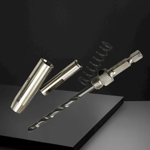 DB08 – 7pcs HSS Self-Centering Hinge Drill Bit Set (with Hex Wrench)