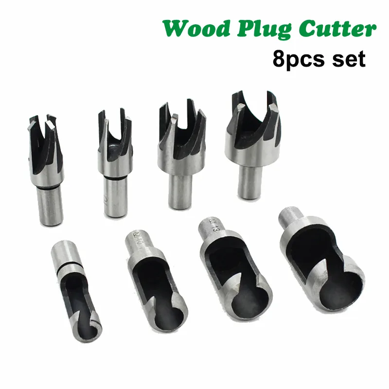 DB03 – Wood Plug Cutter Set – 8-Piece – 1/4” to 5/8” - product detail view