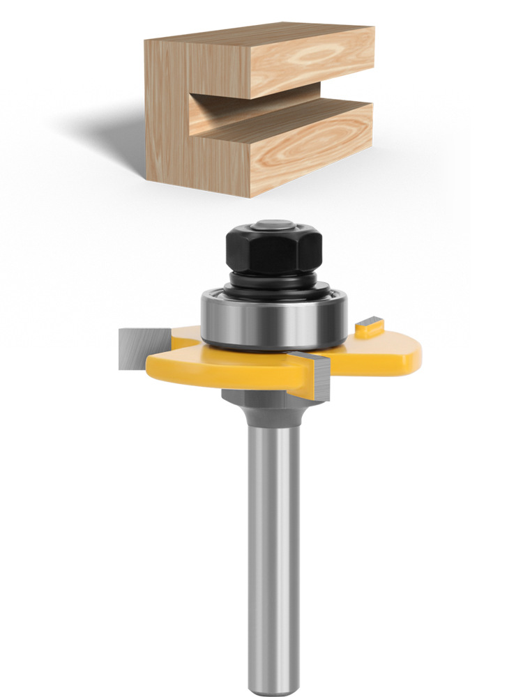 T-shaped router bit front view