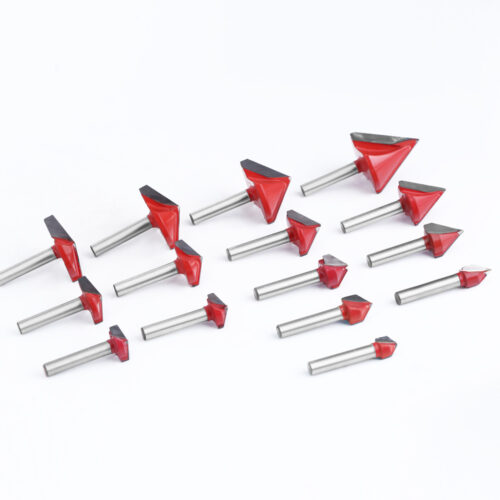 Woodworking router bit for router table speed adjustment and profile cuts
