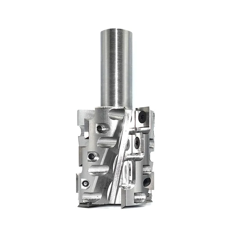 (I84) Replaceable Insert Spiral Milling Bit – Shank Type for CNC Woodworking - product detail view