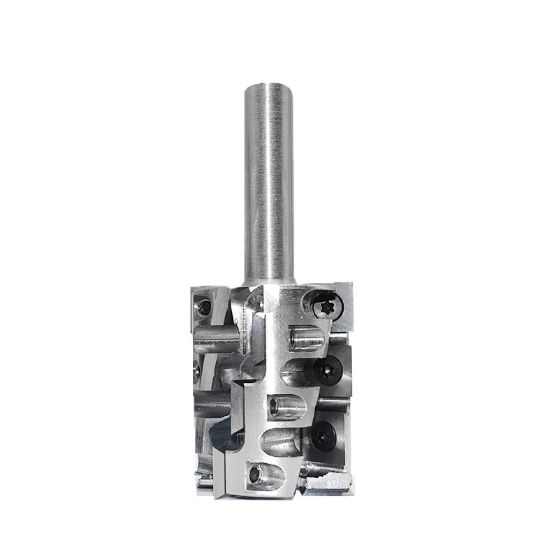 (I84) Replaceable Insert Spiral Milling Bit – Shank Type for CNC Woodworking - product detail view