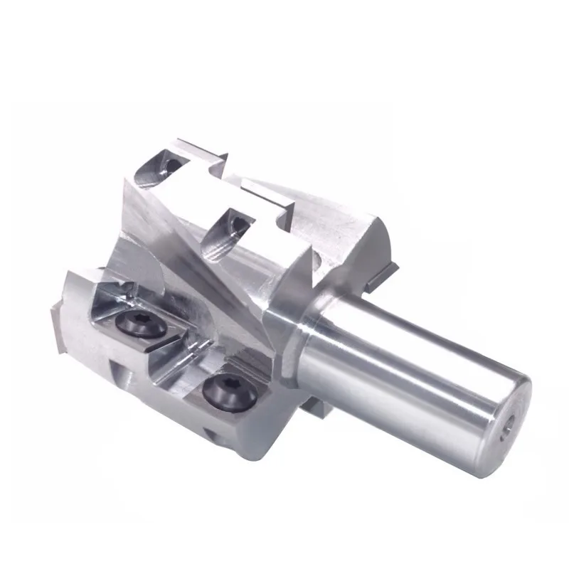 (I84) Replaceable Insert Spiral Milling Bit – Shank Type for CNC Woodworking - product detail view