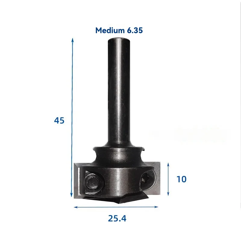 ASM4 – Replaceable Insert Bottom Cleaning Router Bit – 25.4mm Cut, 1/4″ (6.35mm) Shank - product detail view