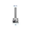BCFB4 two-flute insert bottom cleaning router bit with 20 mm cut and 1/4 inch shank