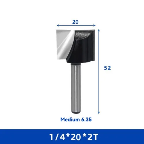 BCRT1 20mm Bottom Cleaning Router Bit, Single Cutter