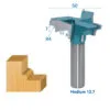 ASM2 3-flute arc tenon router bit with R4 profile and 12.7 mm shank diagram