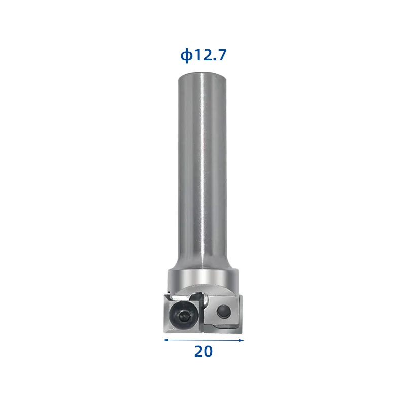 BCFB5 two-flute insert bottom cleaning router bit with 20 mm cut and 1/2 inch shank