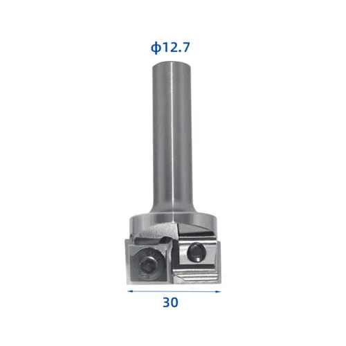 BCFB6 two-flute insert bottom cleaning router bit with 30 mm cut and 1/2 inch shank