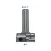 BCFB7 two-flute insert bottom cleaning router bit with 40 mm cut and 1/2 inch shank