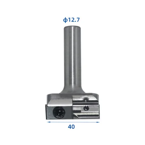 BCFB7 two-flute insert bottom cleaning router bit with 40 mm cut and 1/2 inch shank