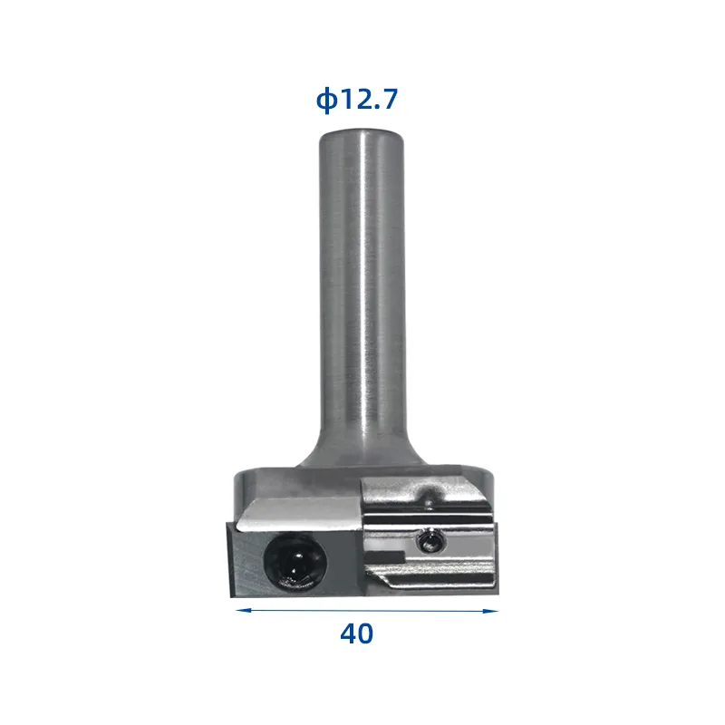 BCFB7 two-flute insert bottom cleaning router bit with 40 mm cut and 1/2 inch shank