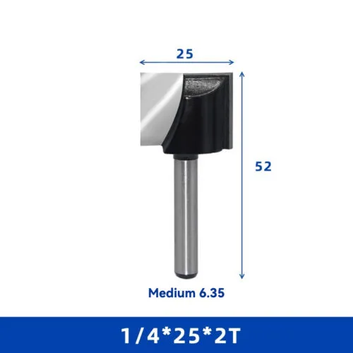 BCRT4 25mm Bottom Cleaning Router Bit, Single Cutter