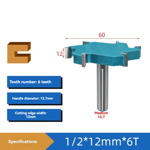 TSC31 – Straight Slot Cutter – 1/2 × 60 × 12mm × 6 Teeth