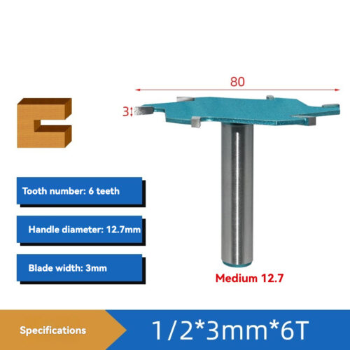 TSC32 – Straight Slot Cutter – 1/2 × 80 × 3mm × 6 Teeth